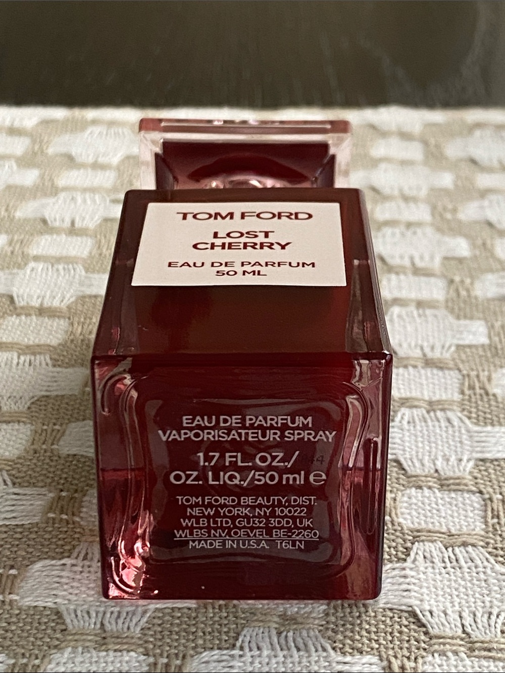 Tom Ford Lost Cherry Bottle in Deep Red and Pale Pink - Picture 4 of 5
